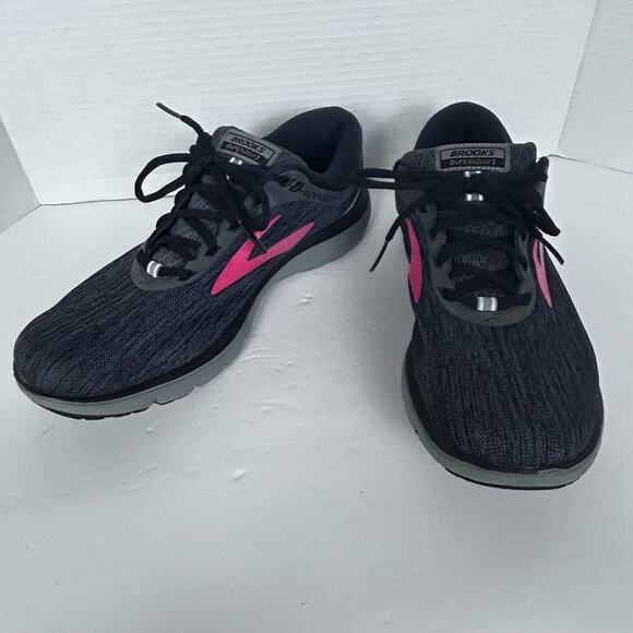 Brooks Pure Flow 7 Running Sneaker Shoes Womens US 10.5 B Black Lace-Up Low Top - Picture 7 of 15